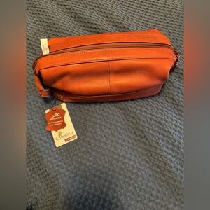Mancini Leather Toiletry Case